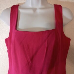 Georgiou Studio Barbie Pink 100% Silk Dress Lined Size 10 Vintage Vibes